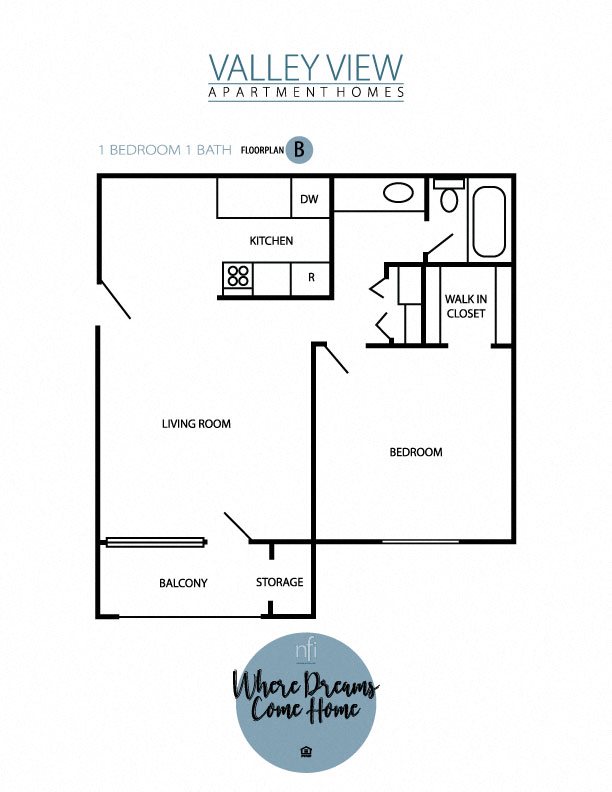 Floor Plans of Valley View Apartments in Tucson, AZ